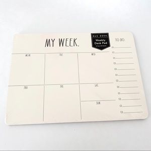 Rae Dunn Weekly Desk Pad